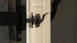 Ingenious Latch Mechanism for Wooden Doors 🛠️🔒 DIY Woodworking [upl. by Sager]