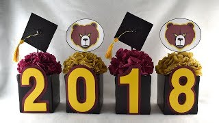 DIY Graduation Centerpiece StepbyStep Instructions [upl. by Amandi]