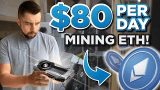 Im Earning 80 a day Mining Ethereum at home [upl. by Ahsenar990]