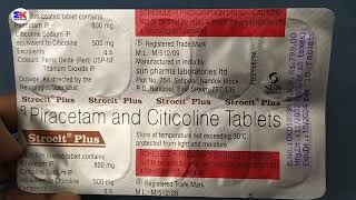 Strocit Plus Tablet  Piracetam and Citicoline Tablet  Strocit Plus Tablet Uses Benefits Dosage [upl. by Estevan]