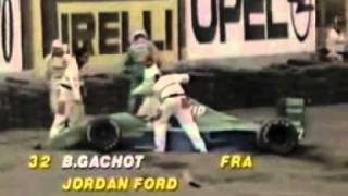 bertrand gachot crash 1991 mexican gpwmv [upl. by Einamrej536]