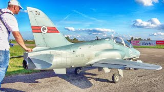 80KG XXXL BAE HAWK RC TURBINE JET FLIGHT DEMONSTRATION [upl. by Halihs]