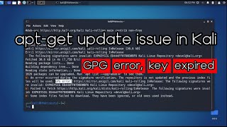 Fix GPG Error Key Expired EXPKEYSIG Kali Linux Repository  Kali Linux Latest Version [upl. by Ursula755]