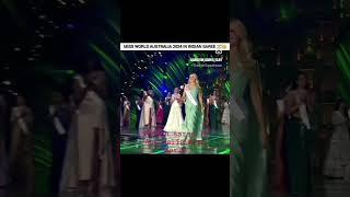 Indian sarees lo Australia miss world youtube short viral top most trending famous [upl. by Abercromby221]