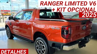 Nova Ford Ranger Limited 30 V6 2025  Kit opcional chega por R351990 como a melhor do mercado [upl. by Naved148]