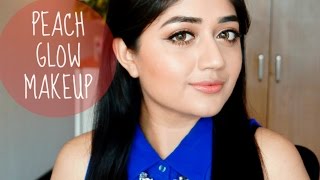 Peach Glow Makeup Tutorial  corallista [upl. by Marylee236]