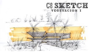 FACIL VEGETACION CURSO SKETCH CAP 08 [upl. by Aniroc]