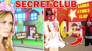 I Snuck Into Moodys SECRET CLUB HOUSE In Adopt Me Roblox [upl. by Cir]