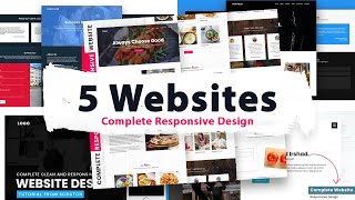 How To Make Website using Html amp CSS  Complete Responsive Website Design Tutorial [upl. by Alleciram]