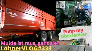 LohnerVLOG333 Pimp my Oberlenker Tuning vom Fendt 818 I Krampe Big Body 790 Muldenkipper am Haken [upl. by Felske]