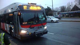 WMATA 2012 New Flyer XDE40 Bus 7248 on Route Y7 to ICC Park amp Ride Lot [upl. by Urion448]