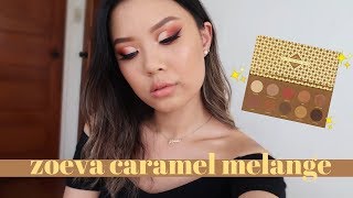 ZOEVA CARAMEL MELANGE • 3 Looks Review amp Swatches [upl. by Eniawtna]