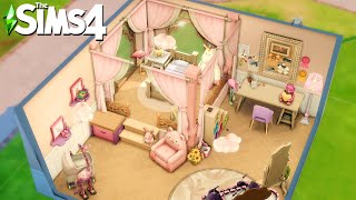 Base Game Canopy Bed Toddler Bedroom The Sims 4 Room Building Shorts Shorts30 [upl. by Esina]