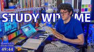 STUDY WITH ME LIVE POMODORO  10 HOURS STUDY CHALLENGE ✨ Harvard Student Relaxing Rain Sounds [upl. by Nyrahs]