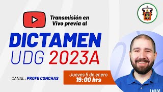 PREVIA DICTAMEN UDG 2023A [upl. by Anabahs]