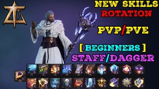 Quick Guide  Throne And Liberty Mage Build  StaffDagger  Skills Rotation [upl. by Suoirtemed]