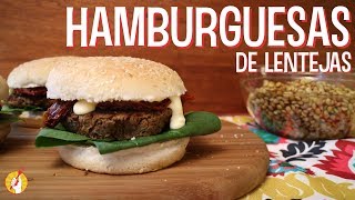 Cómo Hacer HAMBURGUESAS DE LENTEJAS Caseras  Receta Fácil  Tenedor Libre [upl. by Aizirtap]