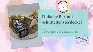 Einfache Box mit Schütteldeckel  5 um 5  Herbst [upl. by Marozas]