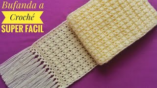 🧣Cómo Tejer Bufanda a CrochéChalina Tejida a crochetEasy Crochet Scarf TutorialTEJE PARA VENDER💰🧣 [upl. by Norrag517]