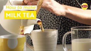 How to Make Milk Tea with Lipton [upl. by Hazmah]