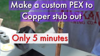 How to Make a PEX to Copper StubOut Soldering Tutorial [upl. by Woolley]