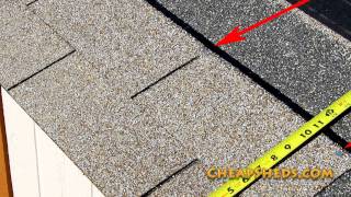 How To Shingle A Shed Roof Video [upl. by Attenyw]