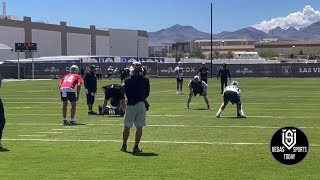 HIGHLIGHTS FROM RAIDERS ROOKIE MINICAMP DAY 1 BROCK BOWERS RUNNING ROUTES [upl. by Caleb610]