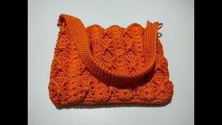 ถักโครเชต์ สายกระเป๋าสวยแน่นหนา  Crochet bag strap Easy and Strong [upl. by Burnham]