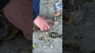 He found priceless pirate treasure from the beach 😱  metaldetecting shorts find viralvideo [upl. by Adelpho]