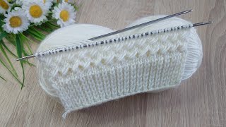 Üç günde yelek ör okadar kolay ✅iki şiş kolay yelek hırkamodel anlatımı ✅Easy knitting crochet [upl. by Atinev470]