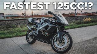 My First Time Riding a 2 Stroke SportBike  Cagiva Mito [upl. by Lahsiv]