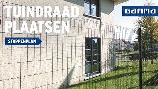 Tuindraad plaatsen als tuinafsluiting  Tuinvideos  GAMMA België [upl. by Ikkin]