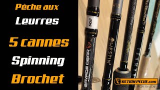 5 CANNES A LEURRES POUR PÊCHER LE BROCHET [upl. by Mill]