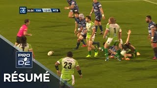 PRO D2  Résumé VannesMontauban 1219  J8  Saison 20172018 [upl. by Olwena]