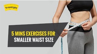 5 min Exercise To Reduce Waist Size At Home  Truweight [upl. by Sacrod]