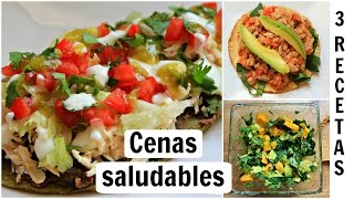 Cenas rápidas y saludables 3 RECETAS saladas [upl. by Morvin]