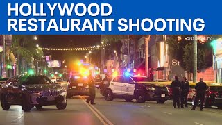 2 shot outside Hollywood restaurant [upl. by Kendell190]