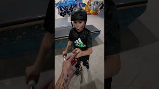 i changed his life😢 funny skatepark skate scooter comedy fun fail pain spanner [upl. by Eednak31]