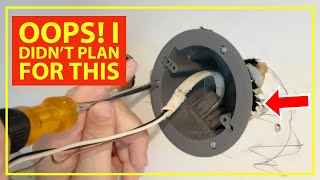 How To Install an Old Work Electrical Box For a Wall Mounted Light Fixture [upl. by Ermengarde]