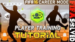 FIFA 16 Career Mode Player Training Solved [upl. by Arreic]