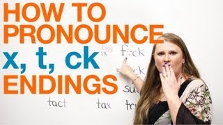 Pronunciation  words ending with X T CK [upl. by Jacoba787]