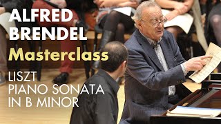 Piano masterclass on Liszt B minor sonata with Alfred Brendel at the Royal College of Music [upl. by Ricarda]