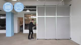 Versare Operable Wall Sliding Room Divider [upl. by Fenny]