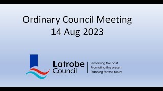 Live Stream Recording Ordinary Meeting 14 August 2023 [upl. by Nalyk119]