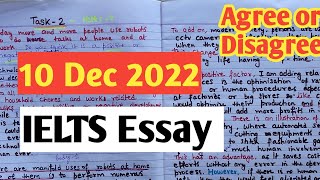 agree disagree essay IELTS Writing Task 2 agree or disagree [upl. by Corydon434]