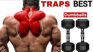 dumbbell traps workout to build big traps [upl. by Eugatnom]