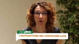 Video Pillole Vittoria spiega lautolettura del contatore luce [upl. by Lama]