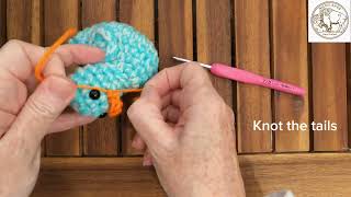 Crochet Rubber Ducks  adding duck bill tutorial [upl. by Lleihsad]