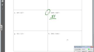 April 04 Module 4 Lesson 30 Dividing Decimals by Non Unit Decimal Divisors [upl. by Crean]