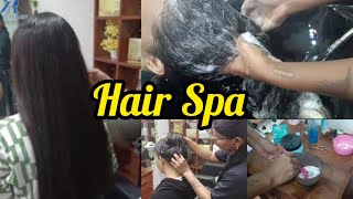 How to do Hair Spa  Hair Spa At Parlour  Hair Spa Step By Step video [upl. by Aivul]